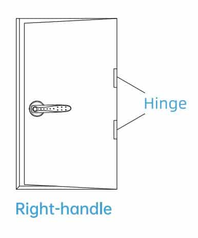 Right handle door